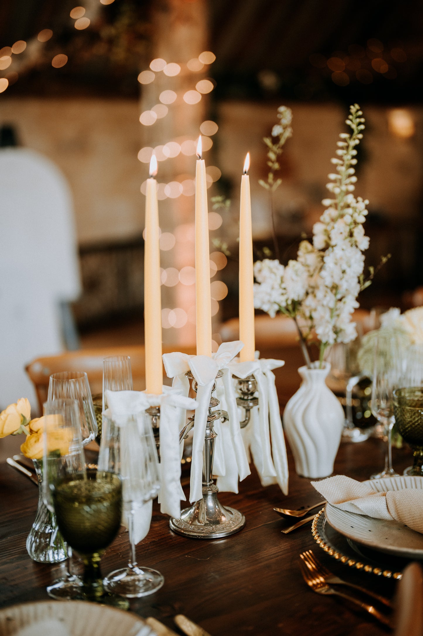 Ribbon Candelabra | Rental
